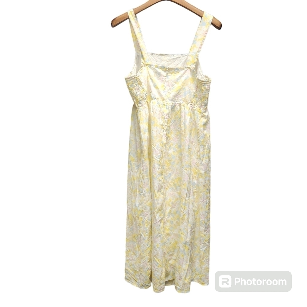 The Nines by HATCH Tank Maternity Dress Yellow Floral Sz. M - Picture 4 of 8